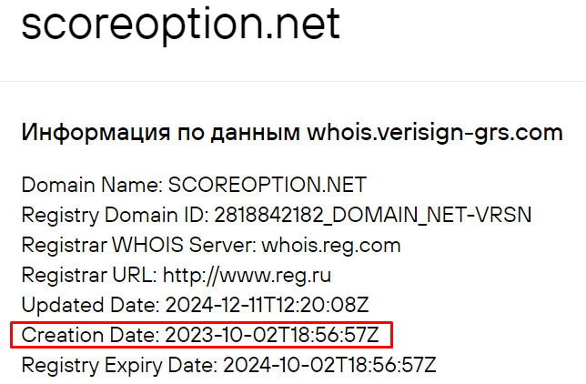 ScoreOption обман
