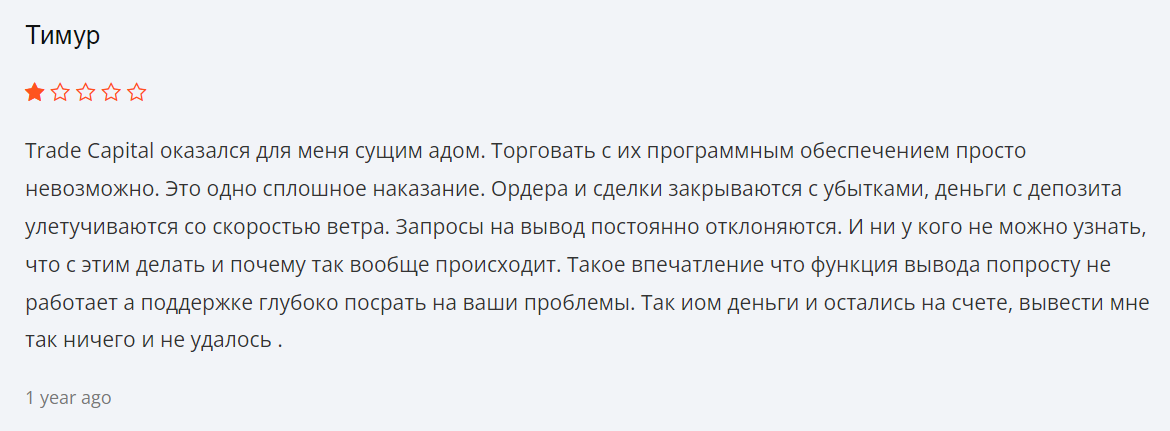 Trade Capital отзывы