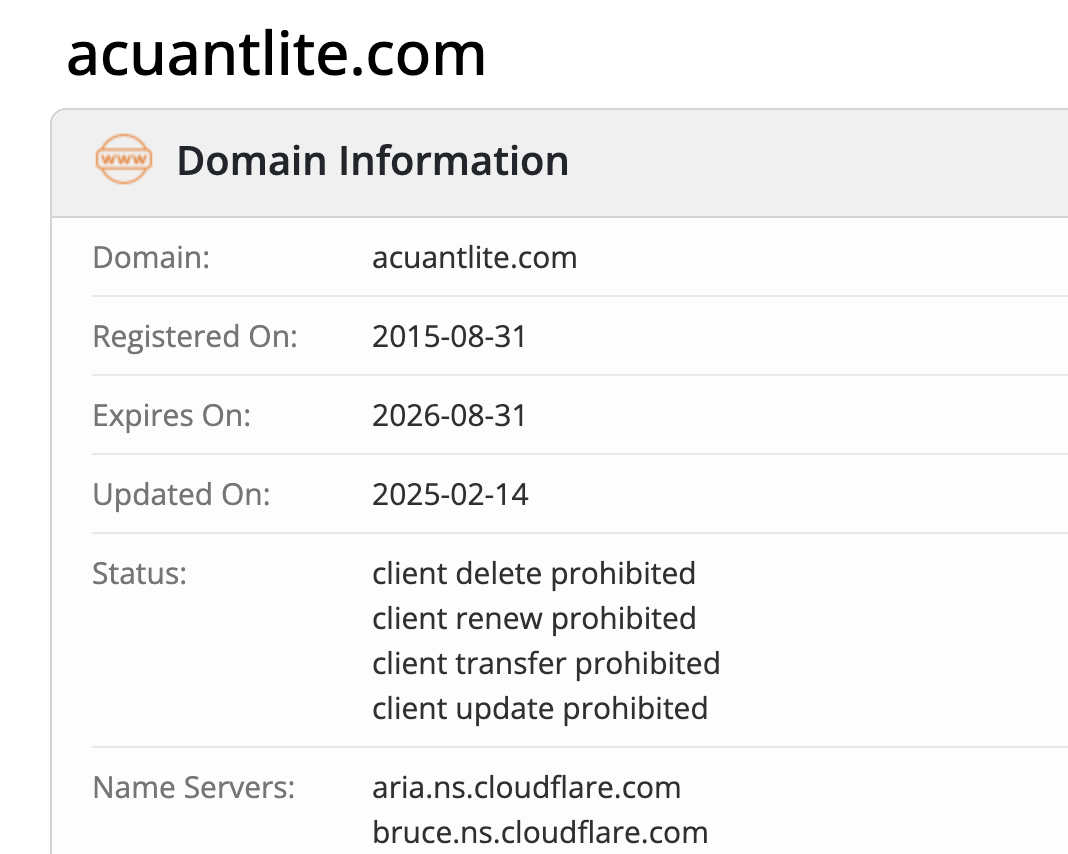 Acuantlite домен