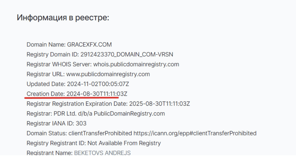 GracexFX Ltd скам