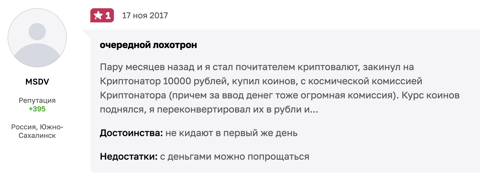 Cryptonator отзывы