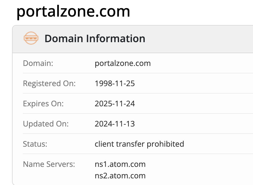 Portal Zone домен