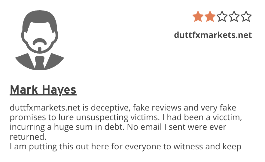 DUTTFX Markets отзывы