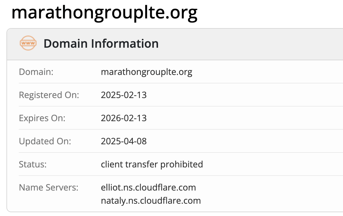 MaratHon Group Lte домен