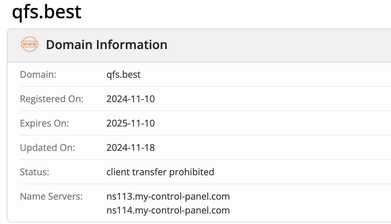 Quantum Financial System домен