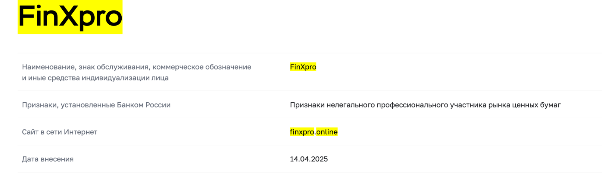FinXpro скам